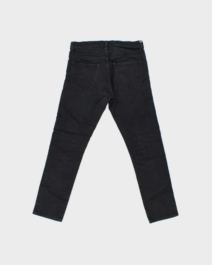 Vintage 2012 Dior Black Japanese Denim Skinny Fit Tape Jeans - W28 L27
