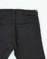 Vintage 2012 Dior Black Japanese Denim Skinny Fit Tape Jeans - W28 L27