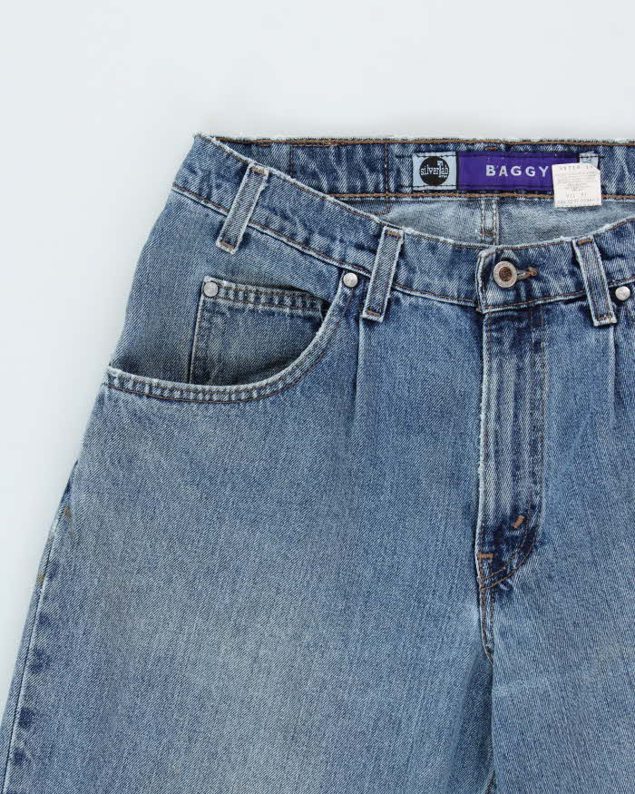Vintage 1997 Levi's Silver Tab Batwing Made In USA Baggy Fit Denim Barrel Jeans - W34 L32