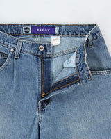 Vintage 1997 Levi's Silver Tab Batwing Made In USA Baggy Fit Denim Barrel Jeans - W34 L32