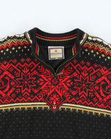 Vintage Dale Of Norway Quarter-Zip Lined Wool Jumper - XL