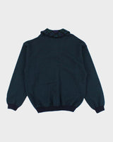 Vintage Tricots St. Raphael Wool Quarter-Button Jumper - M