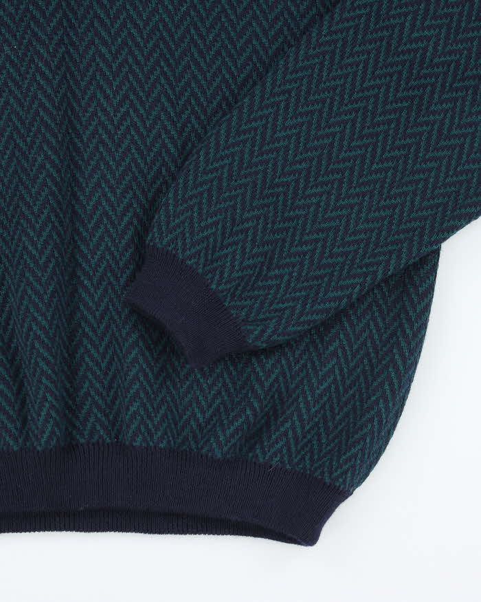Vintage Tricots St. Raphael Wool Quarter-Button Jumper - M