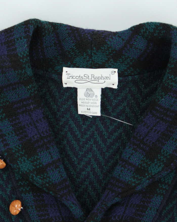 Vintage Tricots St. Raphael Wool Quarter-Button Jumper - M