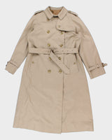 Vintage 80's Men's Burberry Classic Trench Coat - S
