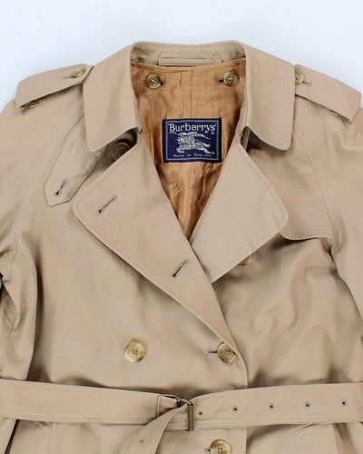 Vintage 80's Men's Burberry Classic Trench Coat - S