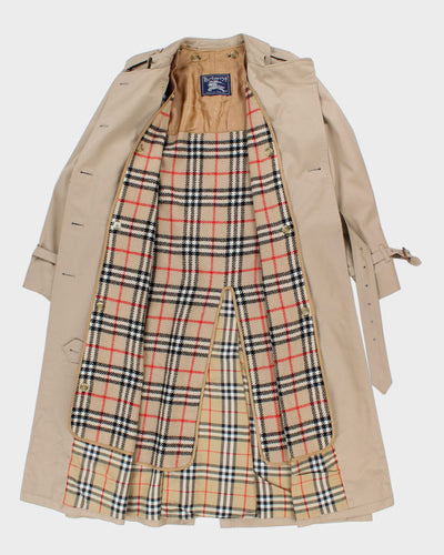 Vintage 80's Men's Burberry Classic Trench Coat - S