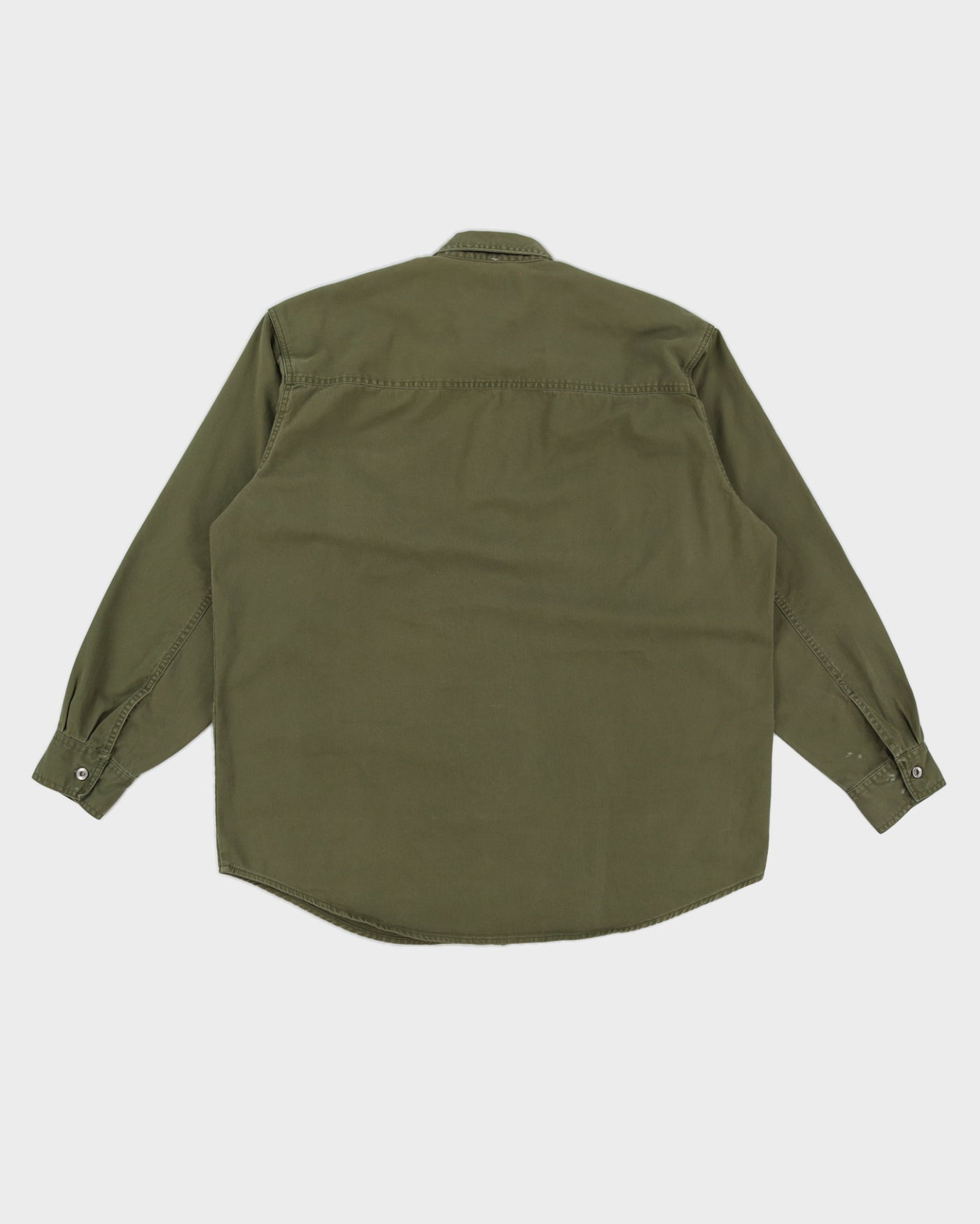00s Levi's Green Long Sleeved Shirt - XL