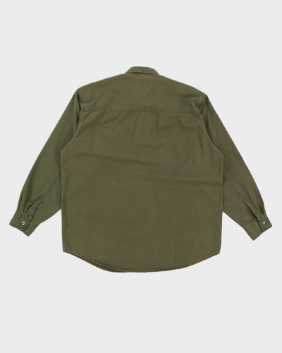 00s Levi's Green Long Sleeved Shirt - XL
