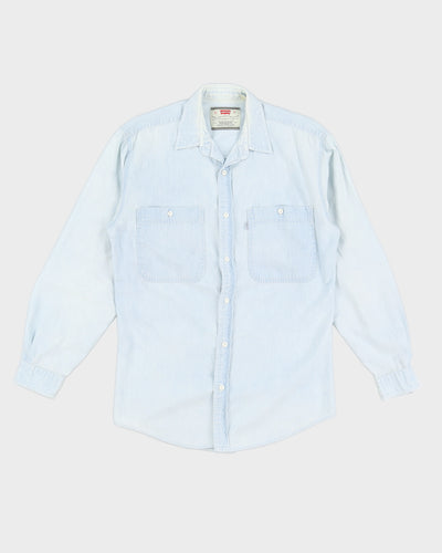 Vintage 90s Levi's Blue Denim Long Sleeved Shirt - S