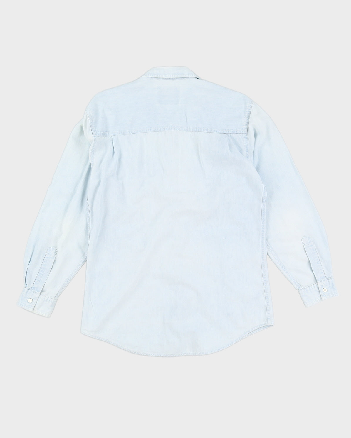 Vintage 90s Levi's Blue Denim Long Sleeved Shirt - S