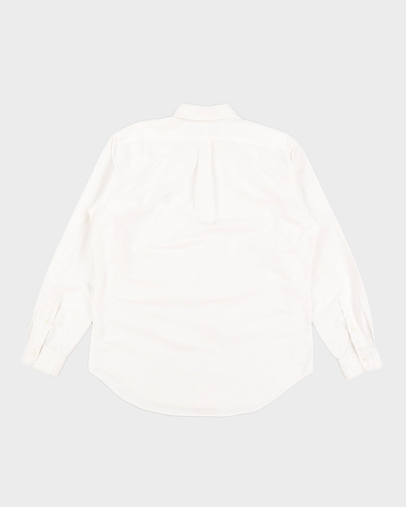 Vintage 90s Ralph Lauren Teddy Bear White Long Sleeved Shirt - L