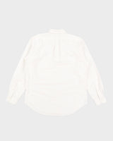 Vintage 90s Ralph Lauren Teddy Bear White Long Sleeved Shirt - L