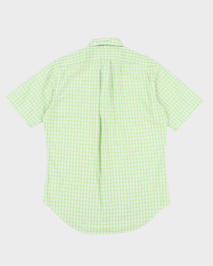 Vintage Men's Green checked Ralph Lauren Button Up Shirt - S