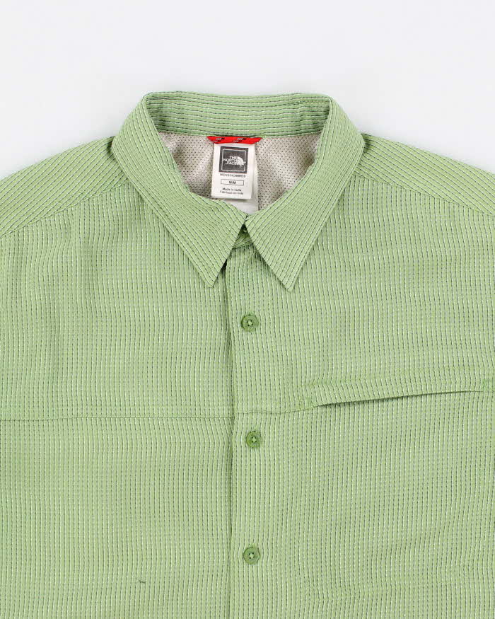 Vintage Men's Green checked The North Face  Button Up Shirt - S