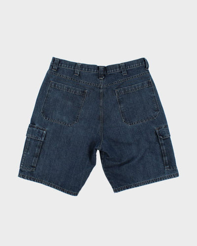 Vintage Wrangler Dark Wash Cargo Denim Shorts - W34 L9