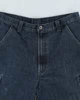 Vintage Wrangler Dark Wash Cargo Denim Shorts - W34 L9
