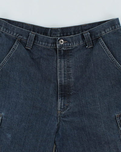 Vintage Wrangler Dark Wash Cargo Denim Shorts - W34 L9