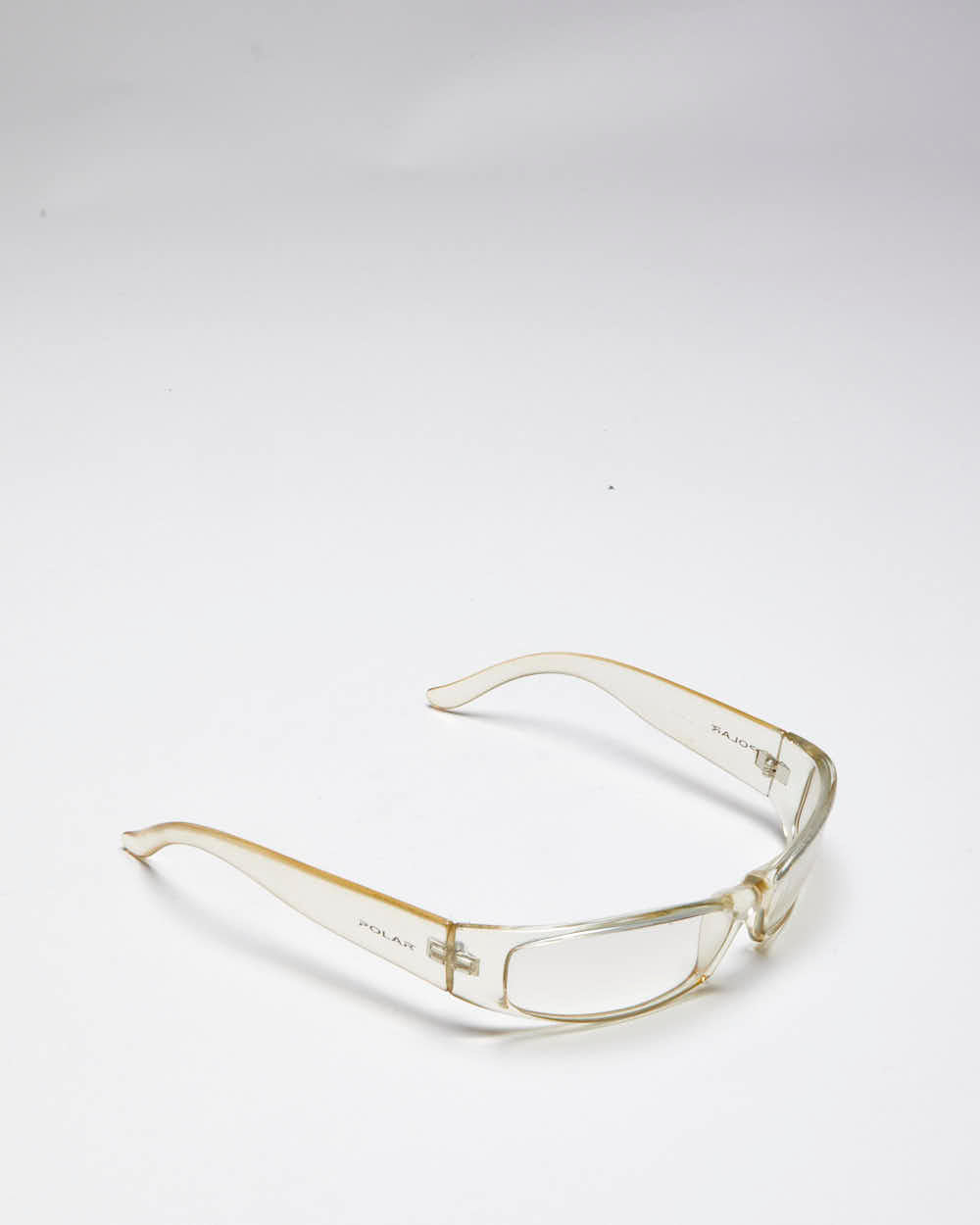 Vintage Y2k 00s Polar Yellow Wrap Around Glasses