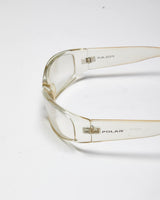 Vintage Y2k 00s Polar Yellow Wrap Around Glasses