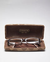 Vintage Y2k 00s Coach Brown Glasses