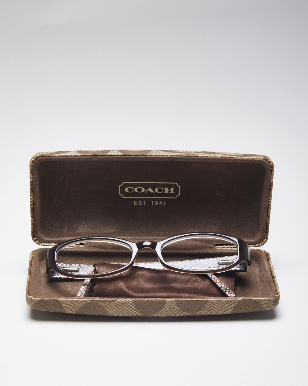 Vintage Y2k 00s Coach Brown Glasses