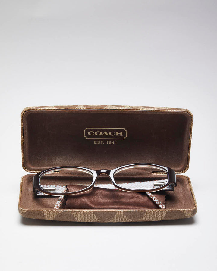 Vintage Y2k 00s Coach Brown Glasses