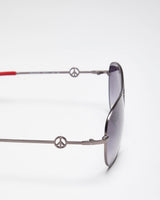 Vintage Y2K Moschino Aviator Style Sunglasses