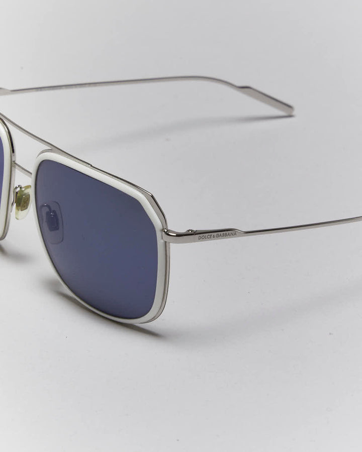 Vintage Y2k 00s Dolce & Gabbana Blue Tinted Sunglasses