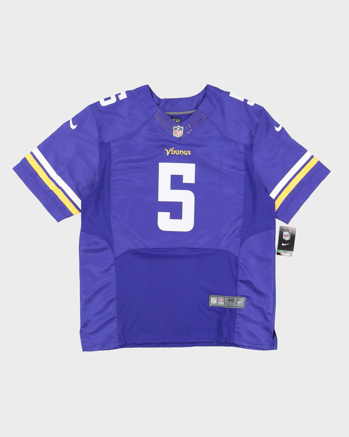 Nike NFL Minnesota Vikings Bridgewater #5 Purple Jersey Deadstock With Tags L