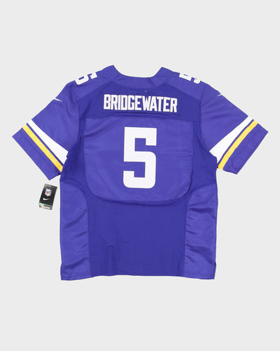 Nike NFL Minnesota Vikings Bridgewater #5 Purple Jersey Deadstock With Tags  - L