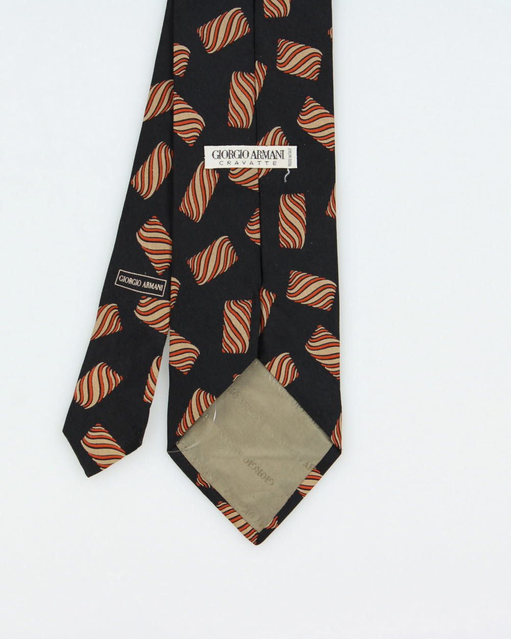 Vintage 1980s Giorgio Armani Abstract Silk Tie