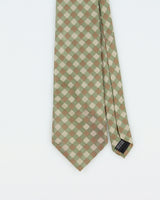 Vintage 2010s Balmain Checkerboard Silk Tie