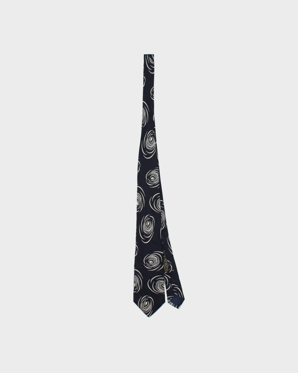 Vintage 1980s Giorgio Armani Swirl Pattern Silk Tie