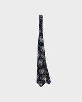 Vintage 1980s Giorgio Armani Swirl Pattern Silk Tie