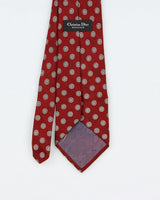 Vintage 1990s Christian Dior Patterned Silk Tie
