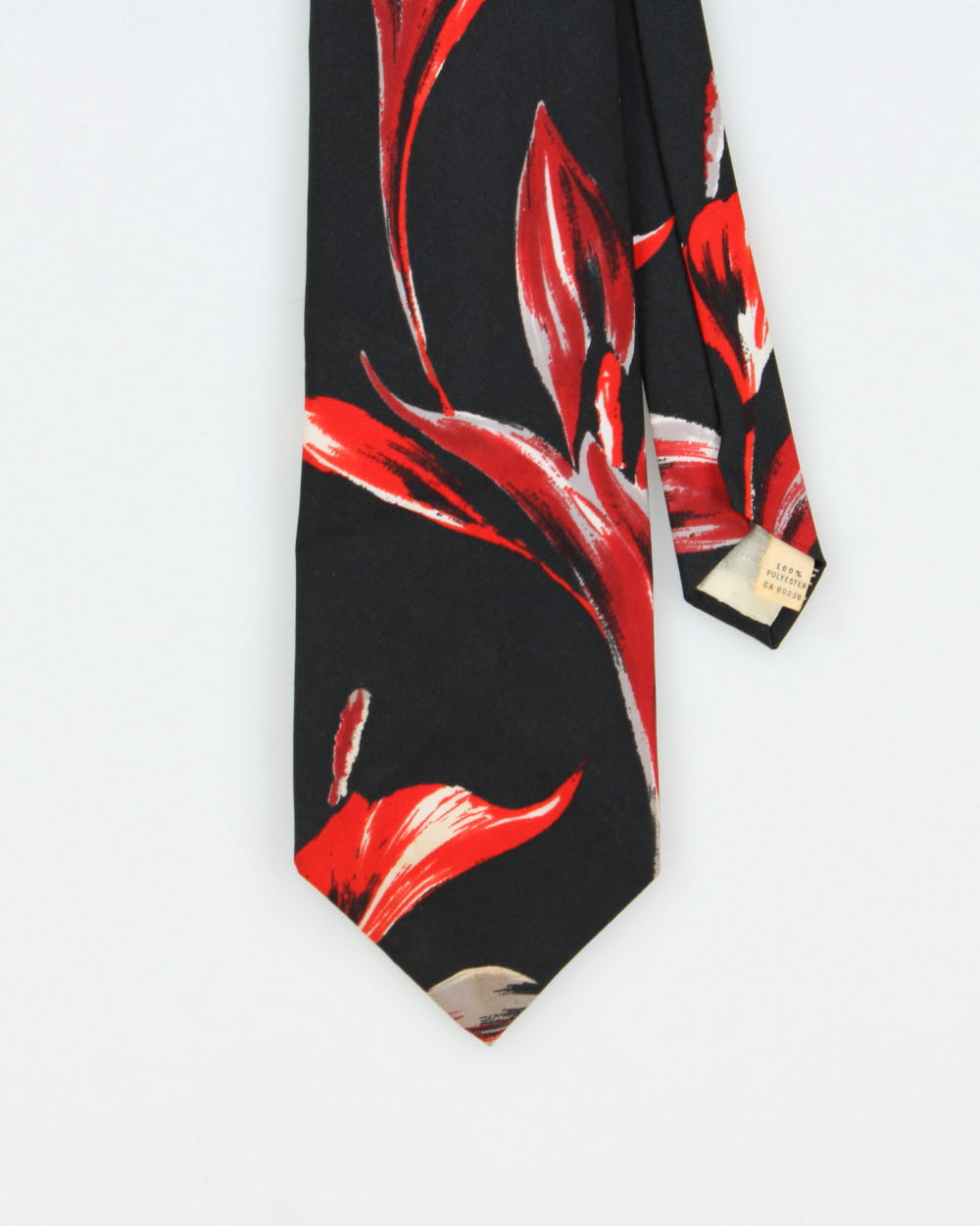 Vintage 1970s Lanvin Abstract Floral Tie