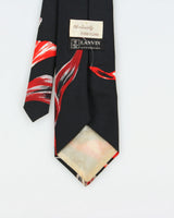 Vintage 1970s Lanvin Abstract Floral Tie