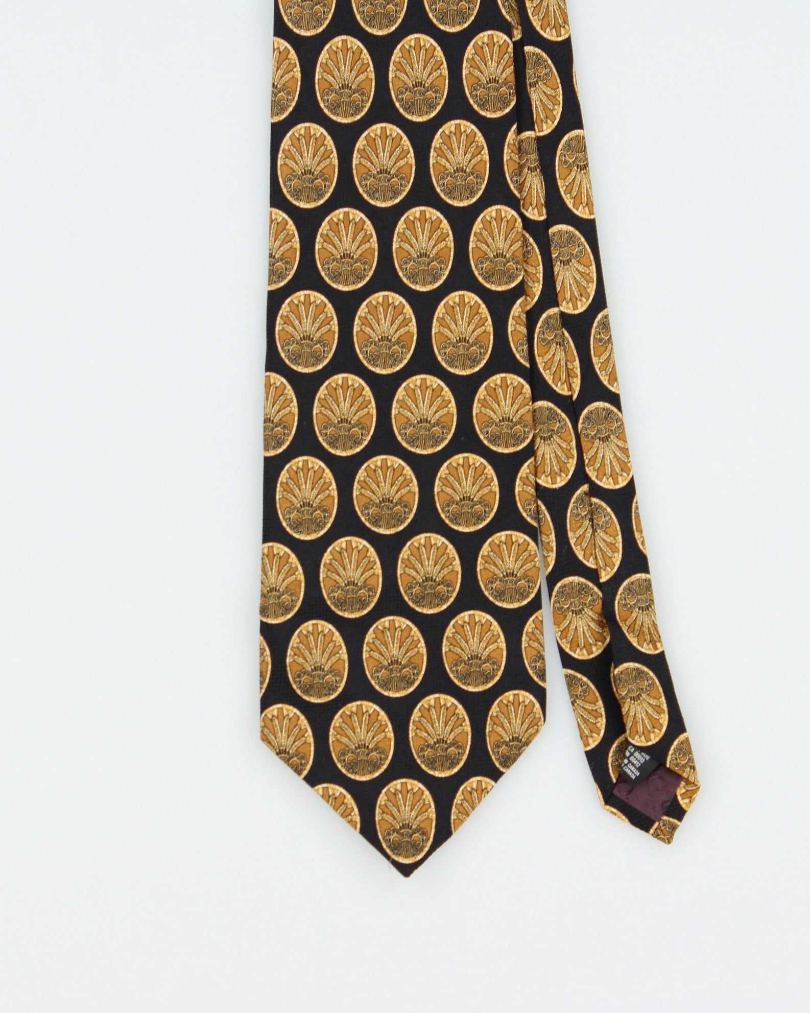Vintage 1990s Christian Dior Patterned Silk Tie