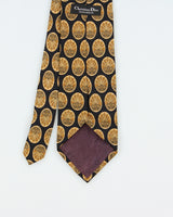 Vintage 1990s Christian Dior Patterned Silk Tie