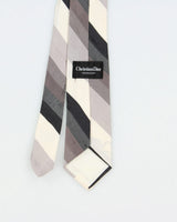 Vintage 1980s Christian Dior Stripped Silk Tie