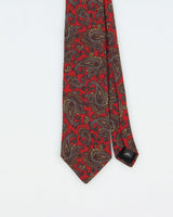 Vintage 1990s Pierre Cardin Paisley Pattern Silk Tie