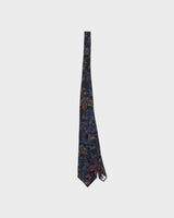 Vintage 1990s Christian Dior Abstract Leaf Pattern Silk Tie