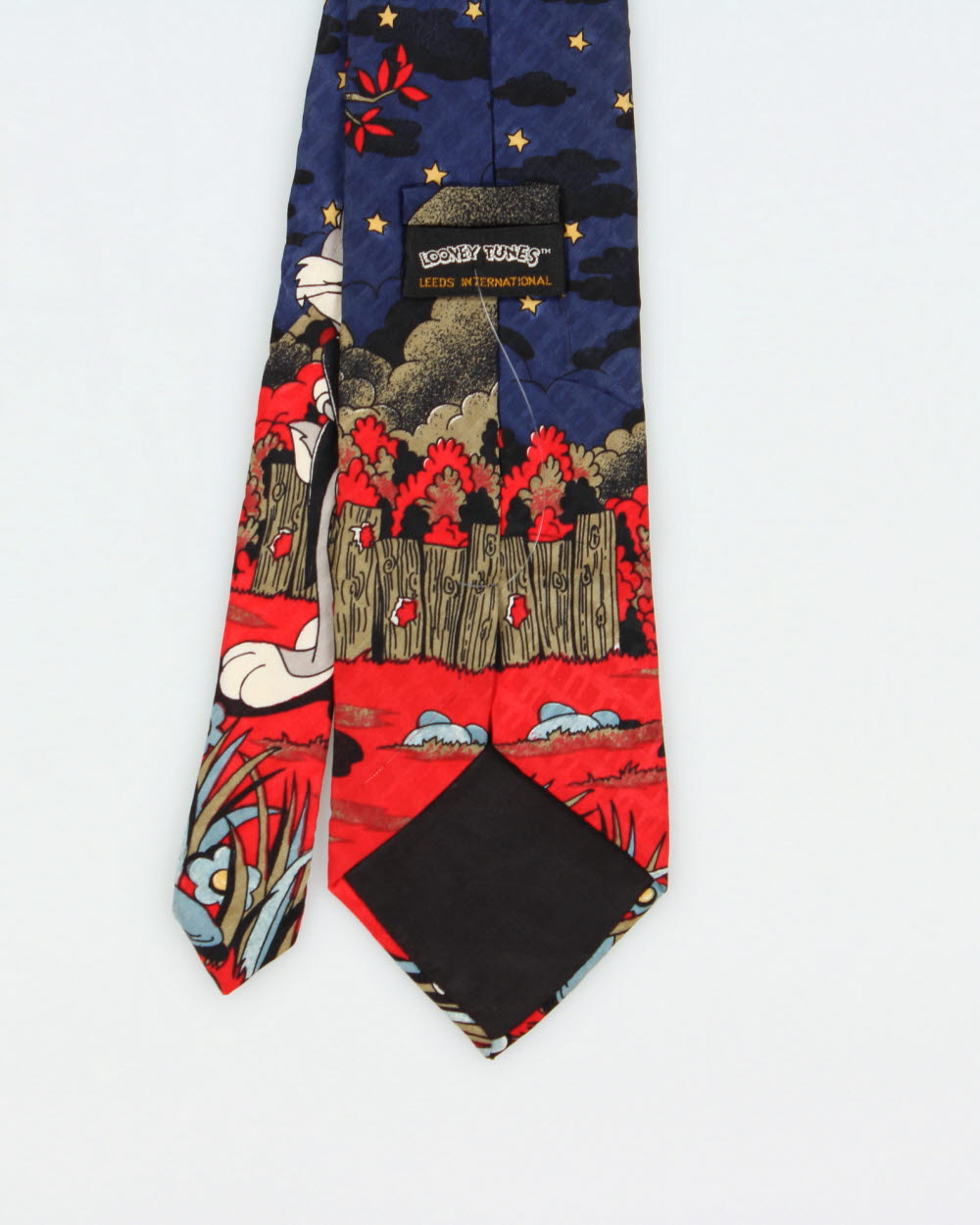 Vintage 1990s Looney Tunes Bugs &amp; Lola Bunny Silk Tie