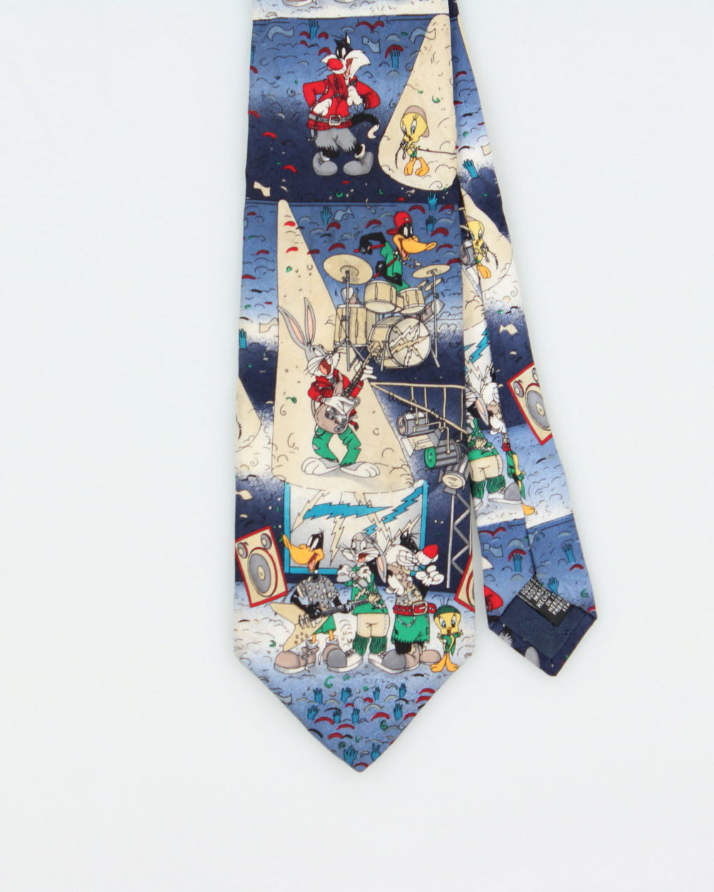 Vintage 1990s Warner Brothers Looney Tunes Silk Tie