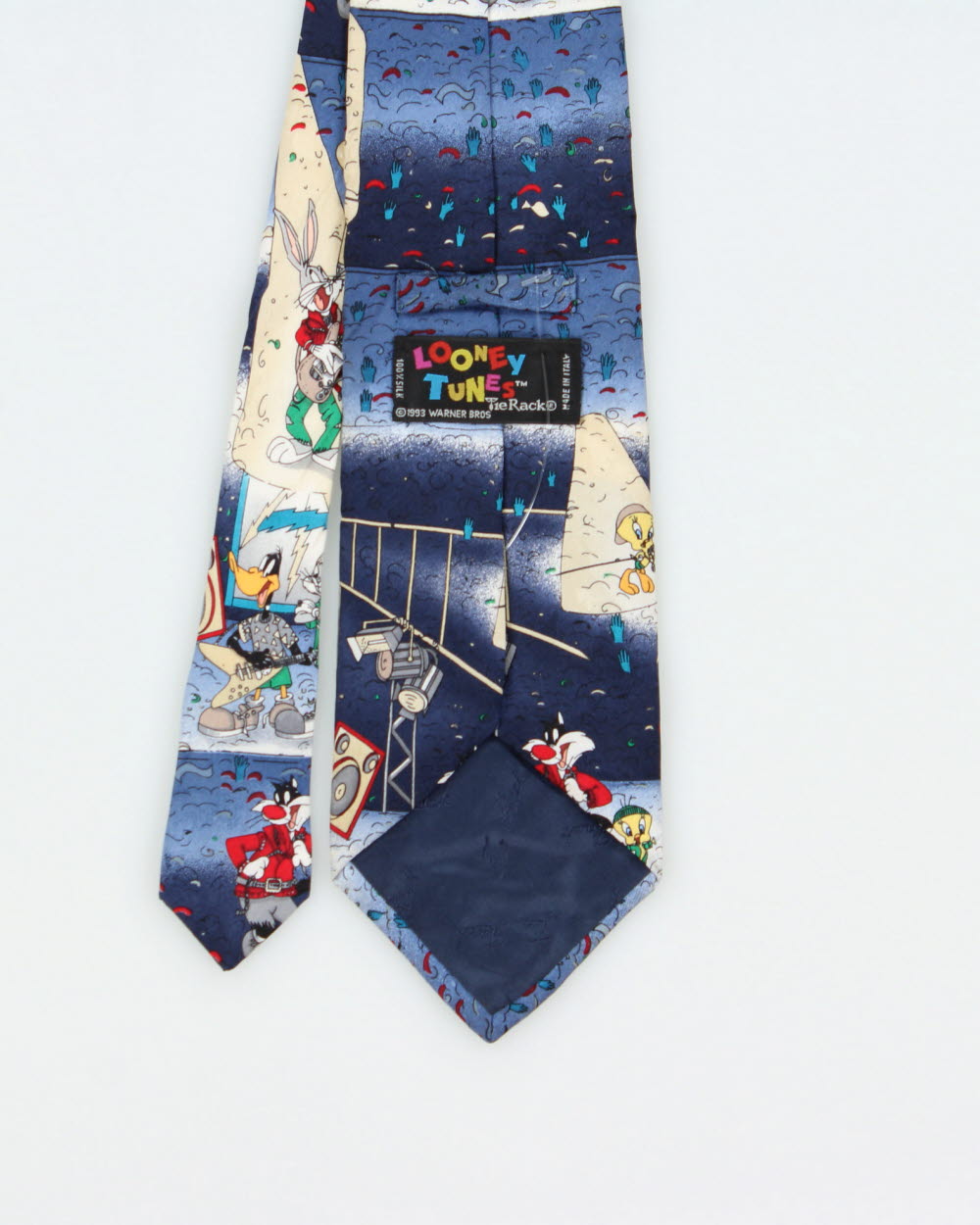Vintage 1990s Warner Brothers Looney Tunes Silk Tie