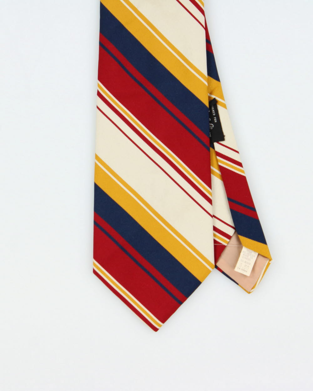 Vintage 1970s Yves Saint Laurent Striped Pattern Tie