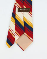 Vintage 1970s Yves Saint Laurent Striped Pattern Tie