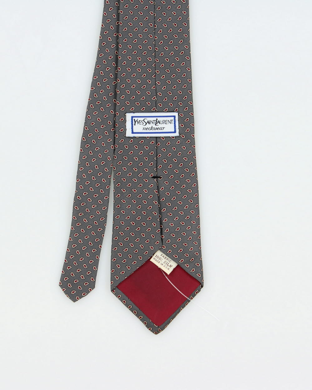 Vintage 1980s Yves Saint Laurent Made In USA Silk Tie
