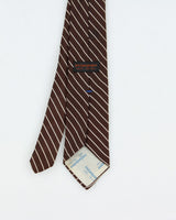 Vintage 1980s Yves Saint Laurent Embroidered Silk Tie